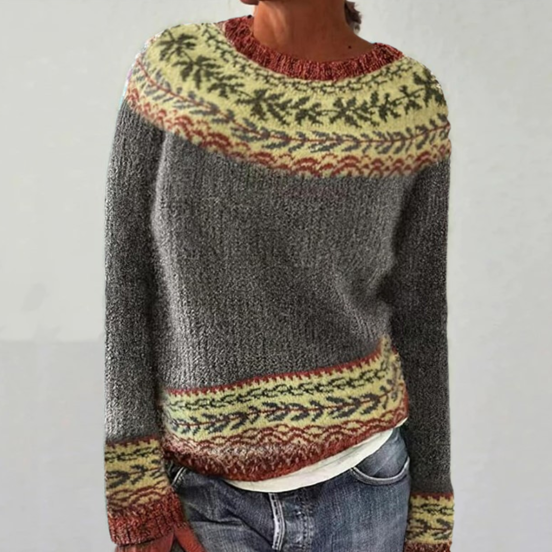 Eleanor Fair Isle Crew Neck Sweater