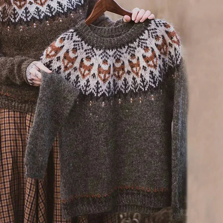 Freya Fair Isle Yoke Crew Neck Sweater