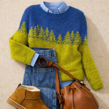 Vibeke Nordic Tree Crew Neck Sweater