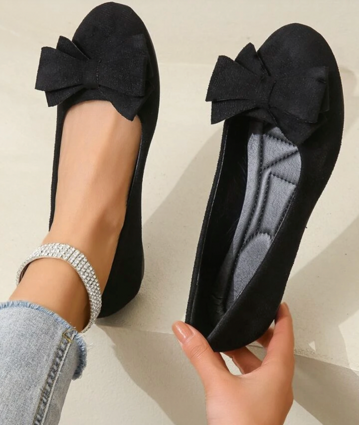 Women's Bow Ballet Flats | Round Toe