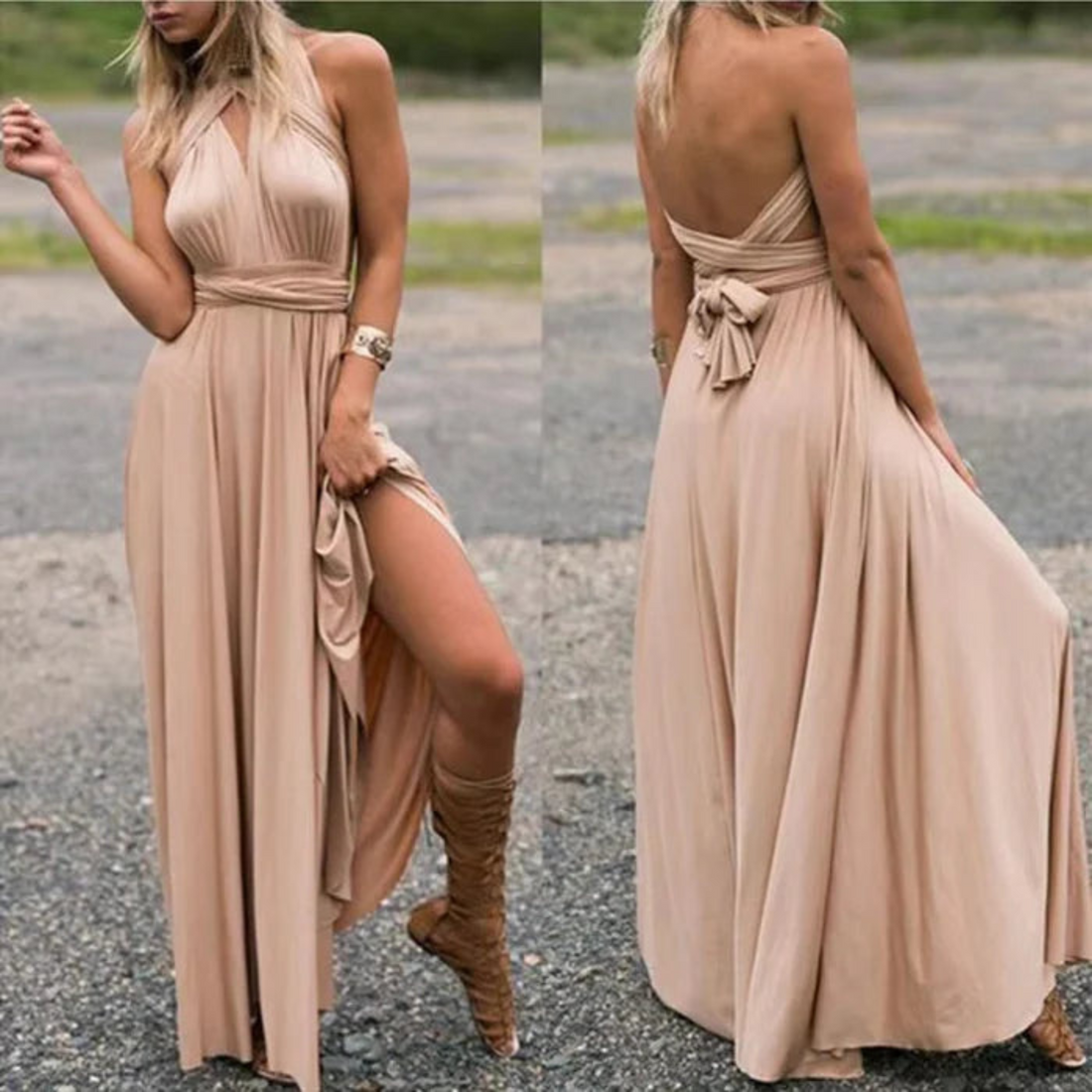 Women's Convertible Wrap Dress | Maxi