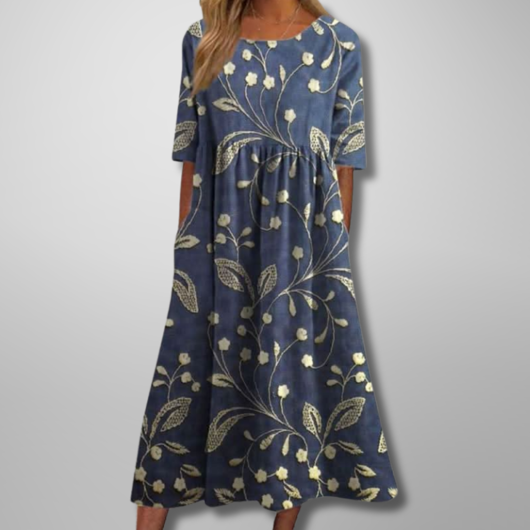 Women's Floral Print Dress | Midi