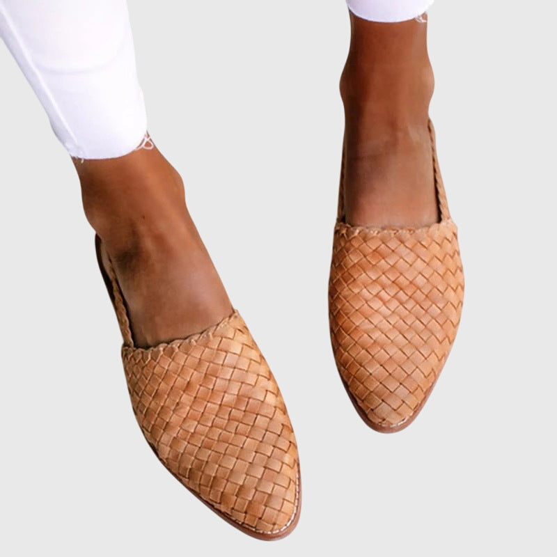 Women's Woven Mules | Pointed Toe