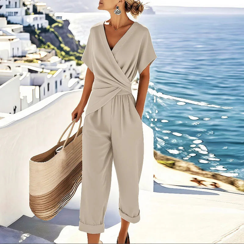Women's Wrap Two-Piece Set | Cropped