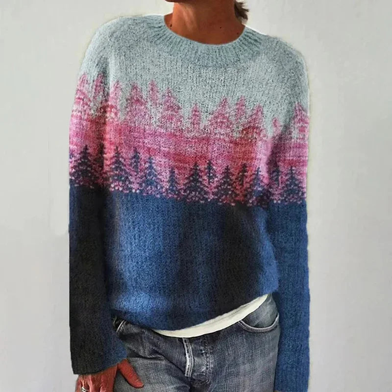 Adelaide Forest Landscape Crew Neck Sweater