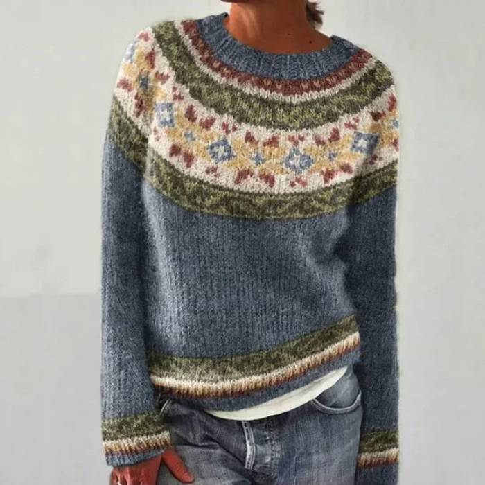 Bianca Fair Isle Crew Neck Sweater