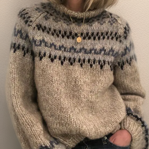 Carmen Fair Isle Crew Neck Sweater