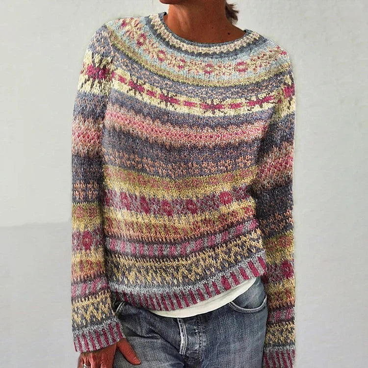 Gemma Fair Isle Crew Neck Sweater