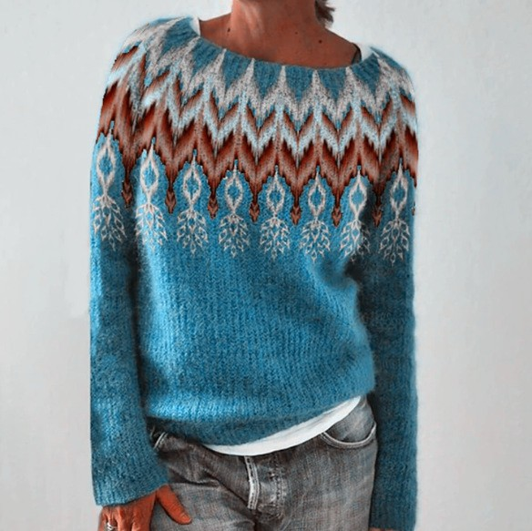 Juliette Fair Isle Crew Neck Sweater