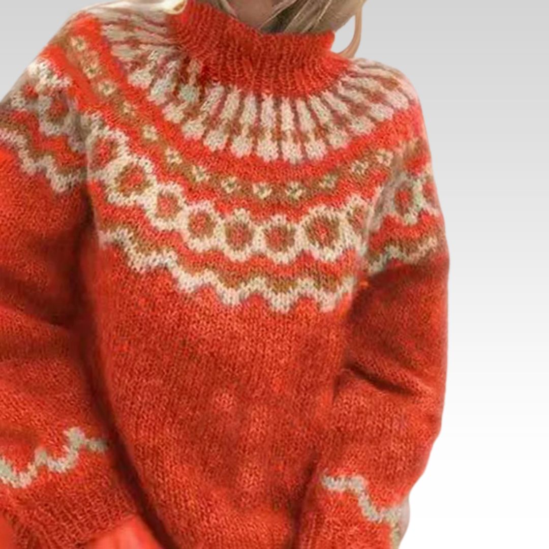 Opal Fair Isle Turtleneck Yoke Sweater