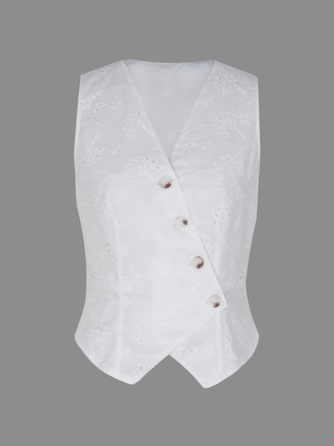 Women's Embroidered Sleeveless Top | V-Neck