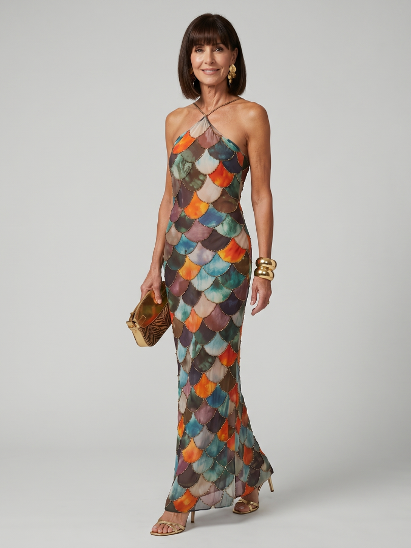 Women's Halter Maxi Dress | Summer