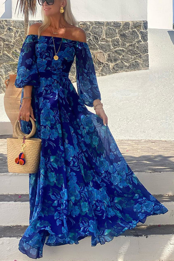 Women's Floral Off Shoulder Dress | Maxi
