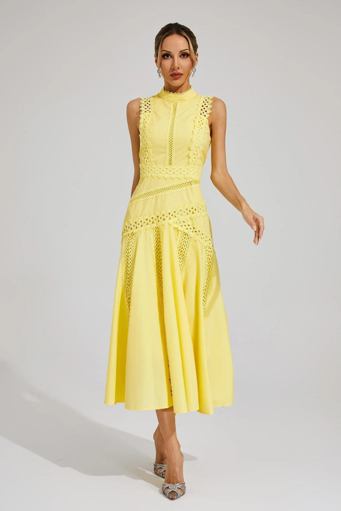 Women's Sleeveless Cocktail Dress | Midi