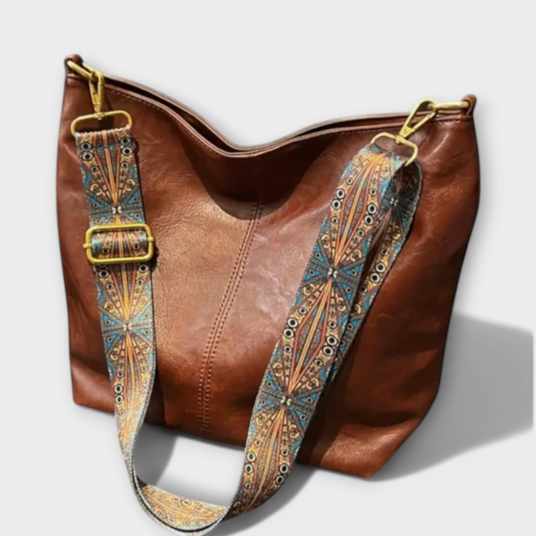Women's Hobo Crossbody Bag | Patterned Strap