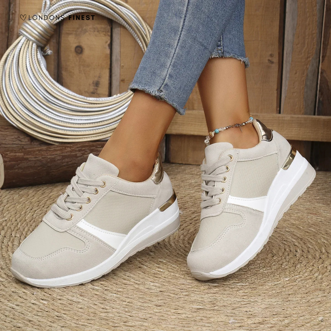 Women's Lace-Up Wedge Sneakers | Low Profile