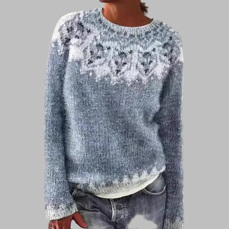 Uma Long Sleeve Nordic Crew Neck Sweater