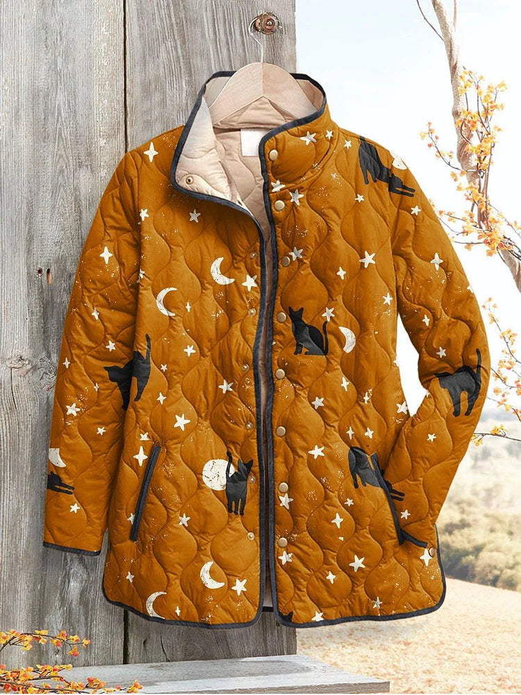 Liv Elegant Quilted Stand Collar Jacket