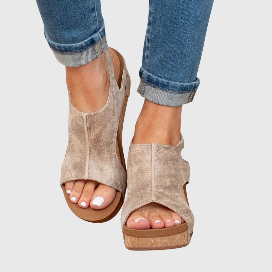 Women's Slingback Wedge Sandals | Peep Toe