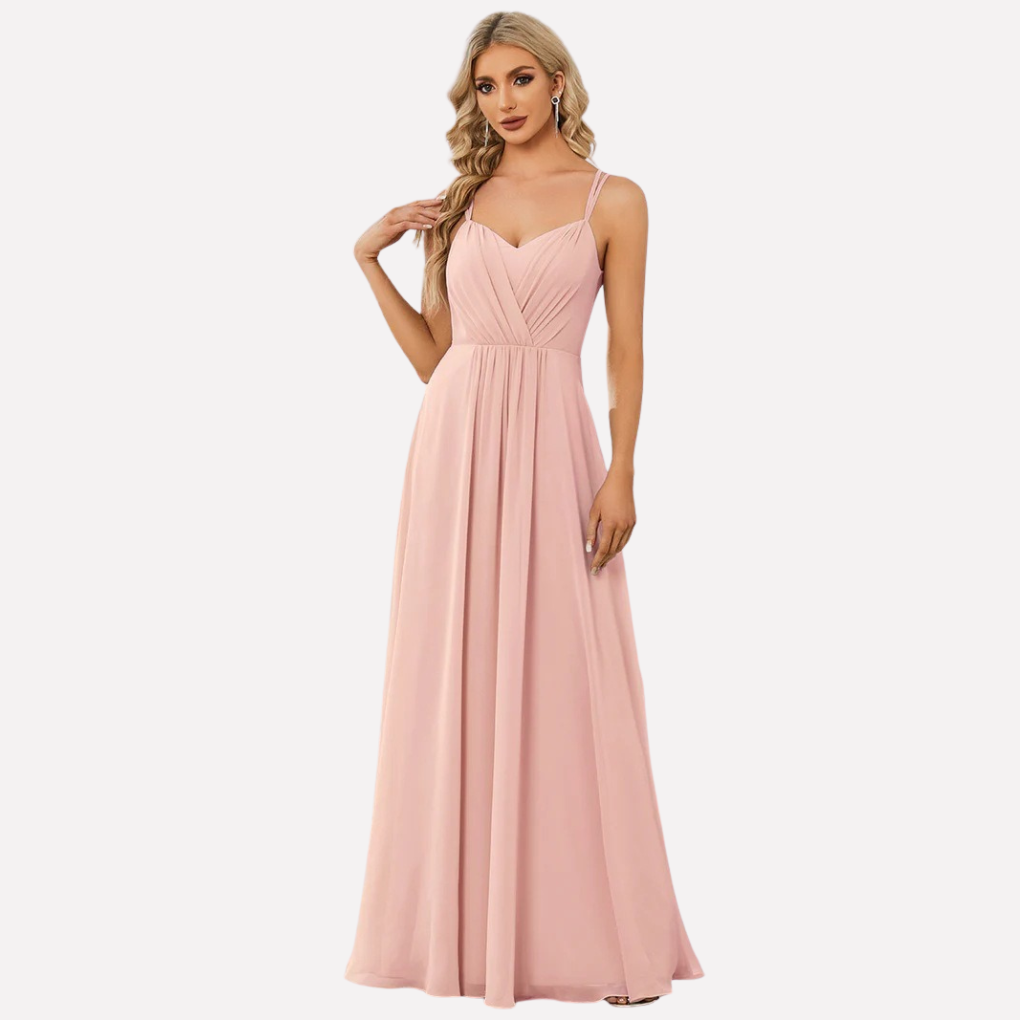 Women's Sweetheart Pleated Evening Gown | Maxi