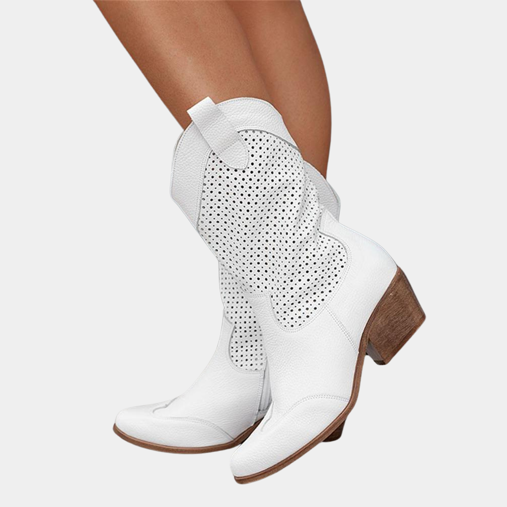 Women's Western Cowboy Boots | Block Heel